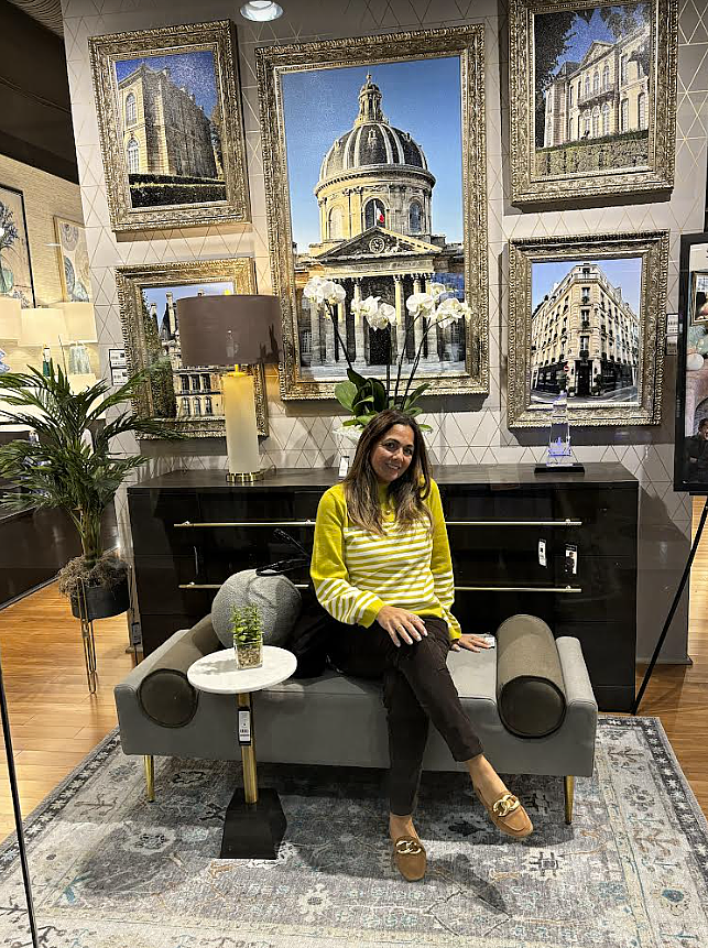 Interior designer Mercedes Lavalla at the Las Vegs Furniture Market.